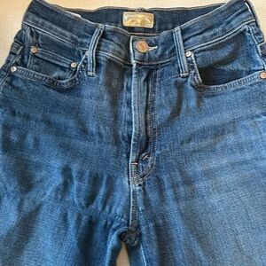 Mother Insider Crop Step Fray Girl Crush